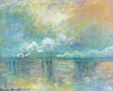 Monet Charing Cross Bridge, fumée dans le brouillard