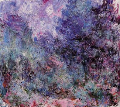 the-house-seen-from-the-rose-garden-Claude Monet